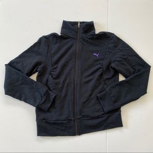 PUMA Track Jacket Full Zip Up Black US Womens M